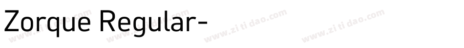 Zorque Regular字体转换